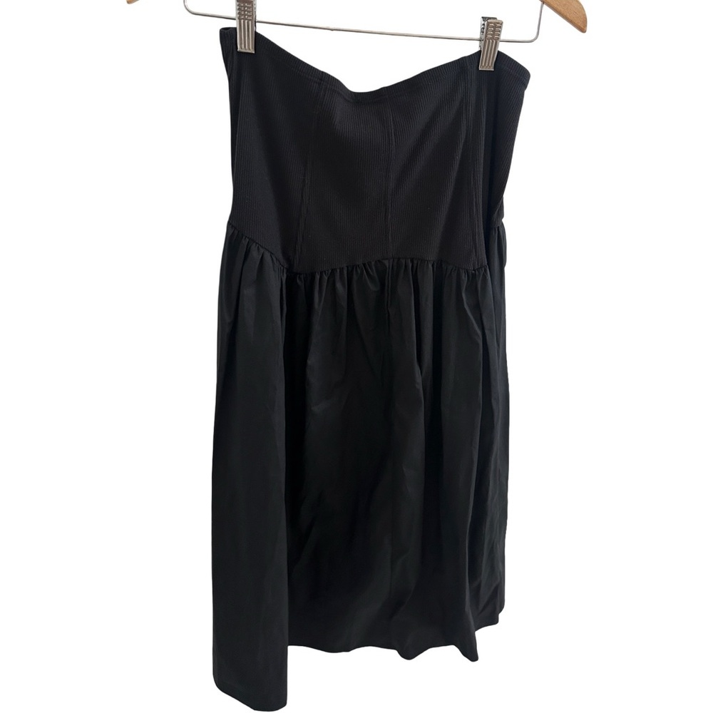 Lisa Says Gah Black Ribbed Maxi Skirt